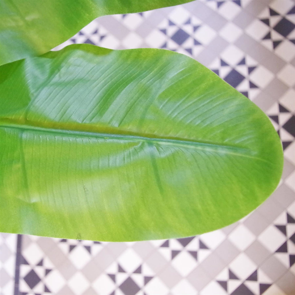 180cm Artificial Banana Tree Tropical Plant Silver Metal Planter - Premium Quality