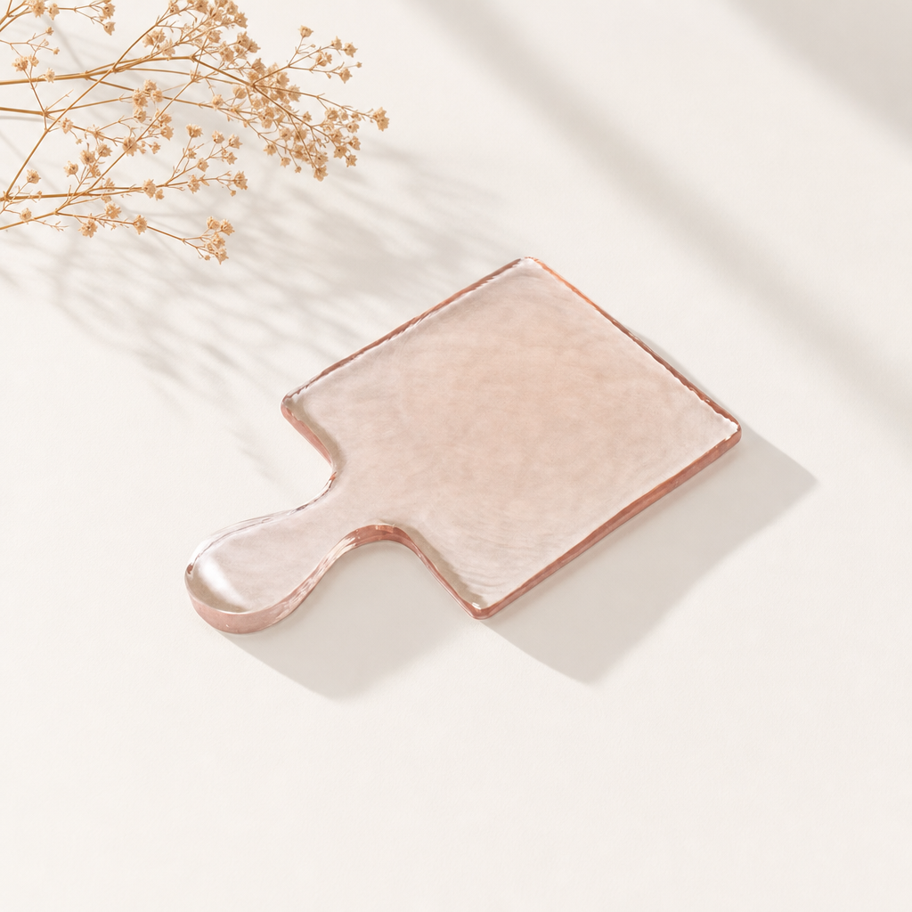 Hammered Glass Square Serving Board