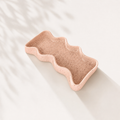Ceramic Wave Trays - Speckled Peach - Rectangle
