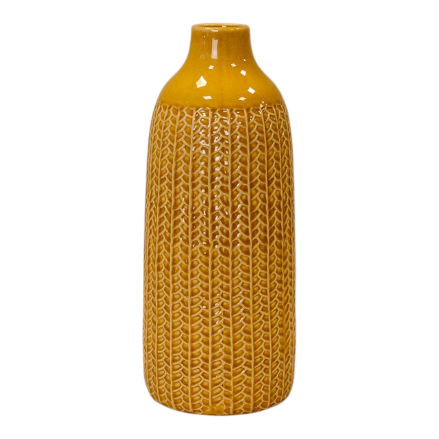 Yellow Ceramic Vase