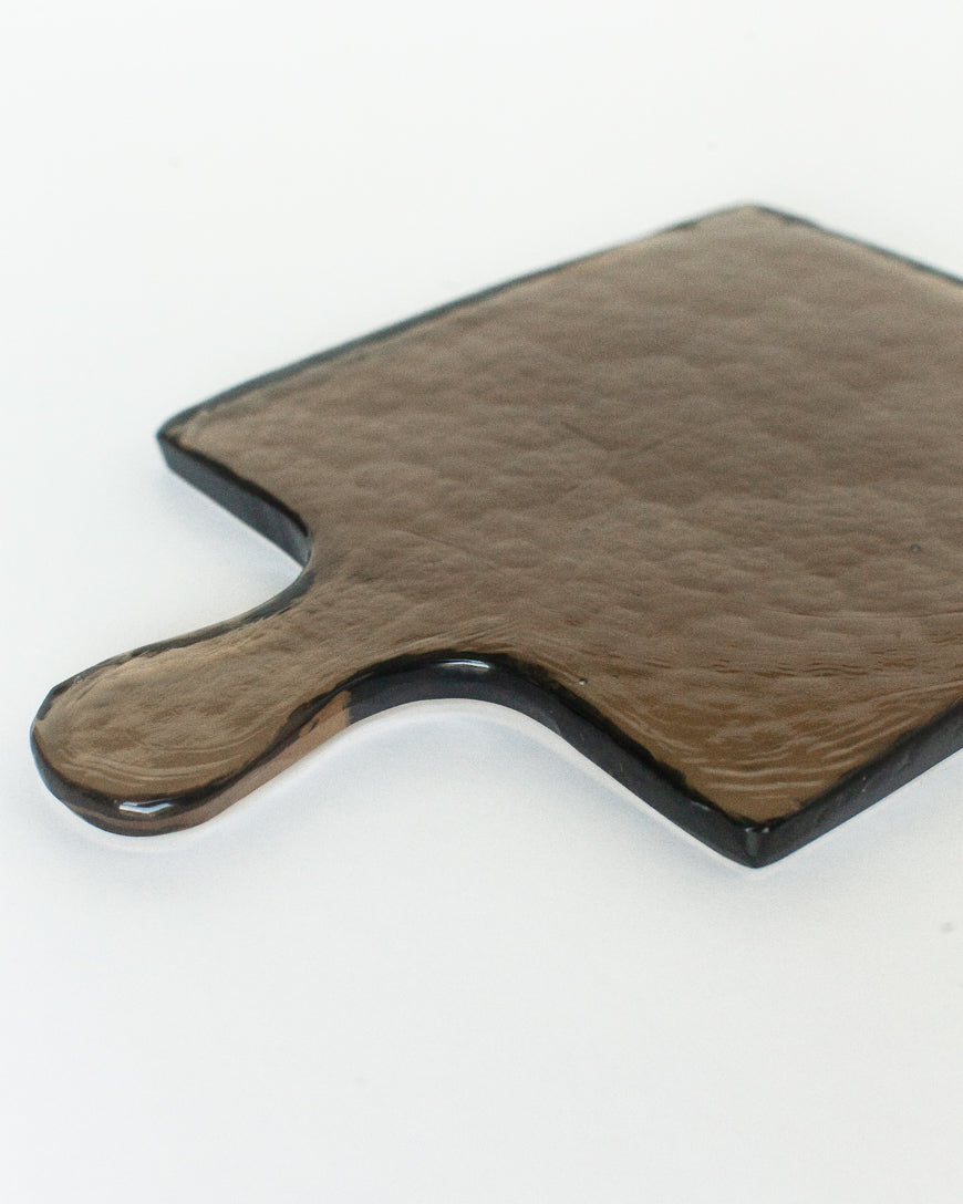 Hammered Glass Square Serving Board